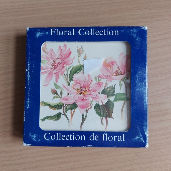 Vintage 1980's Valerie Pfeiffer Coaster Set - Picture 3 of 3